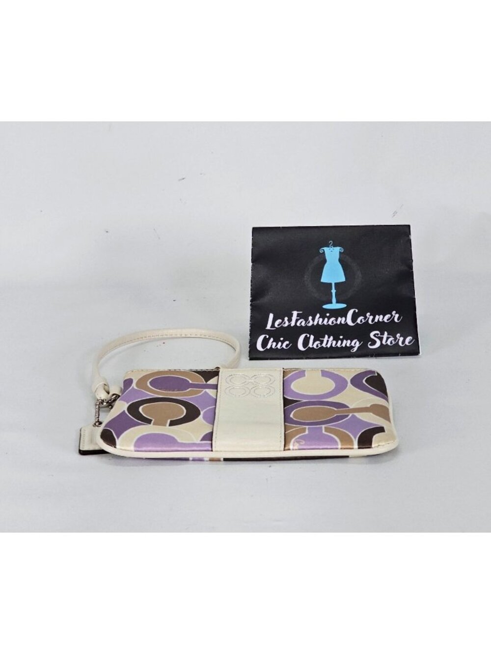 Coach Signature Women's Canvas Wristlet Clutch Purse 119 - Picture 10 of 13
